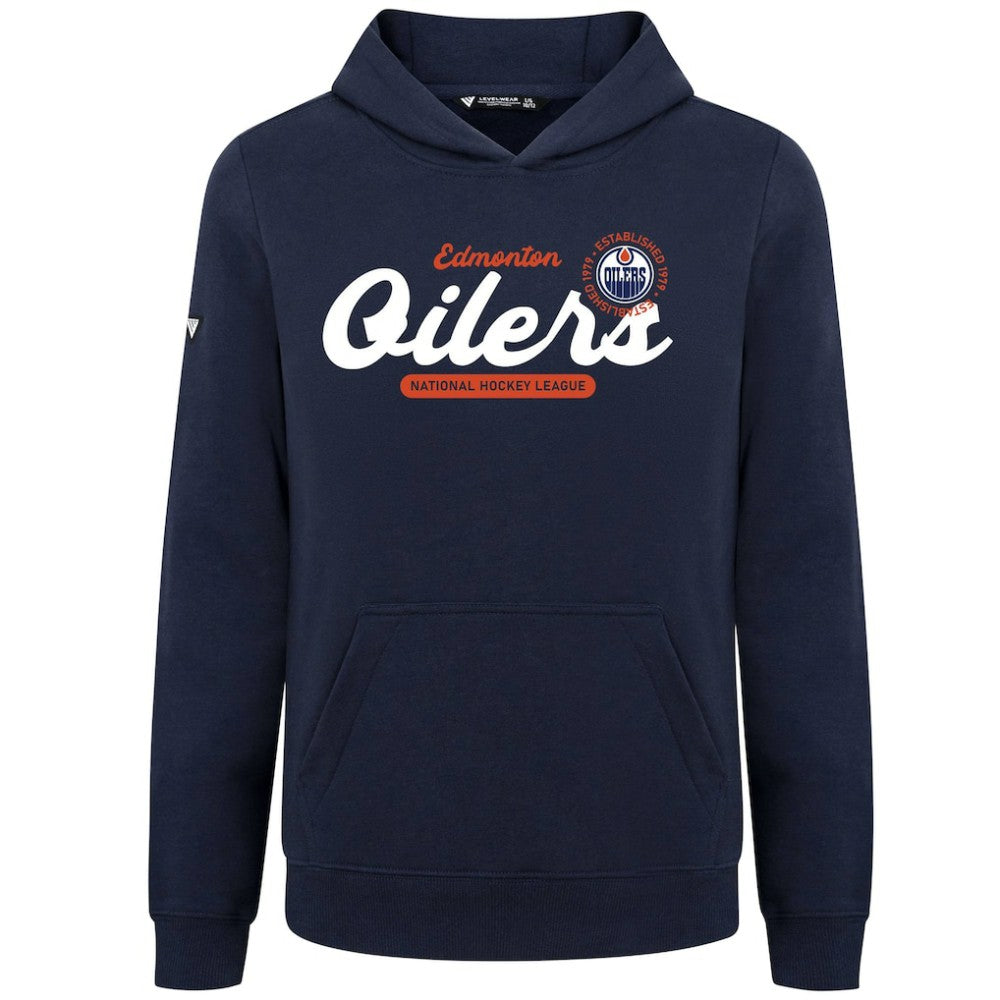 Edmonton Oilers Levelwear Youth Podium Monument Pullover Hoodie