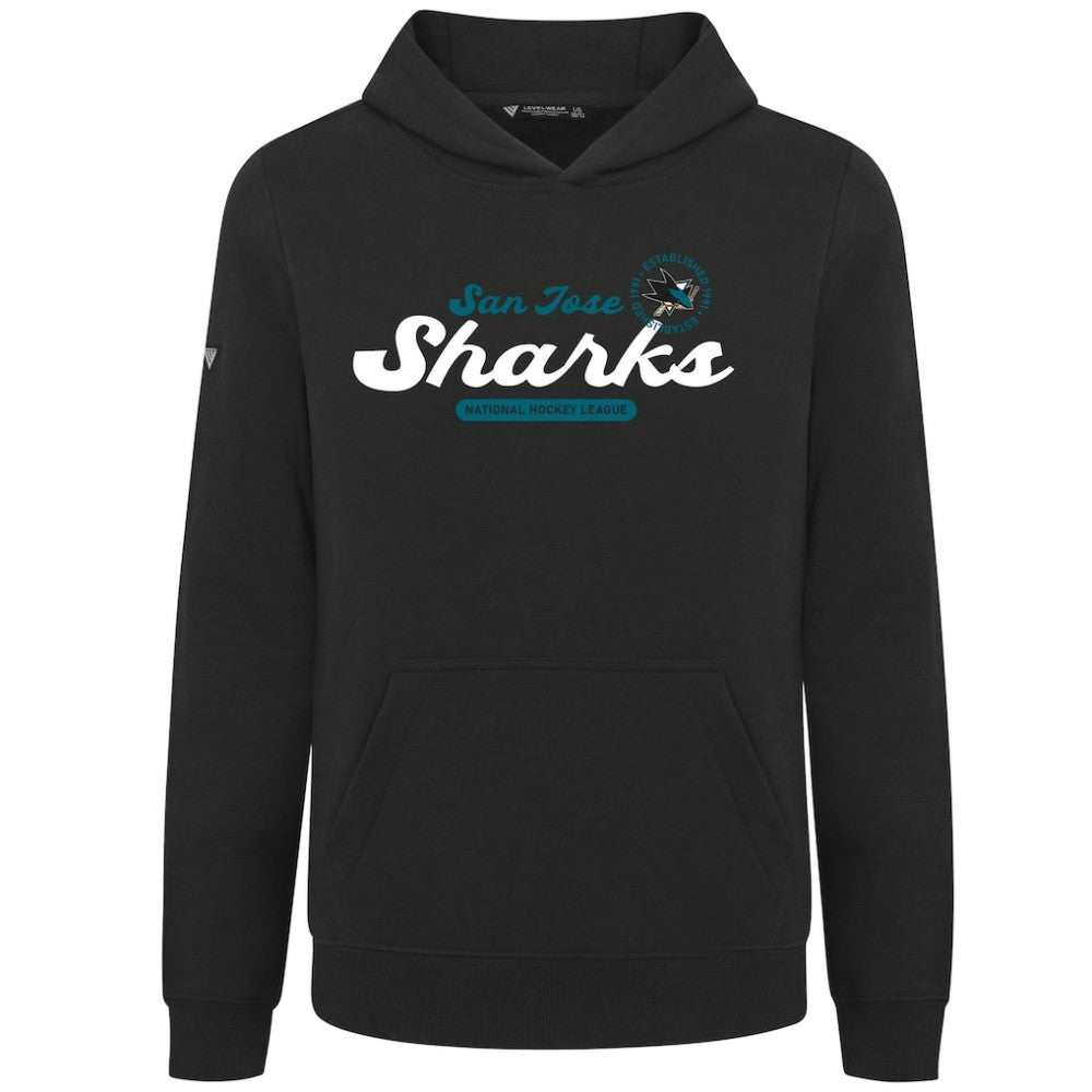 San Jose Sharks Levelwear Youth Podium Monument Pullover Hoodie