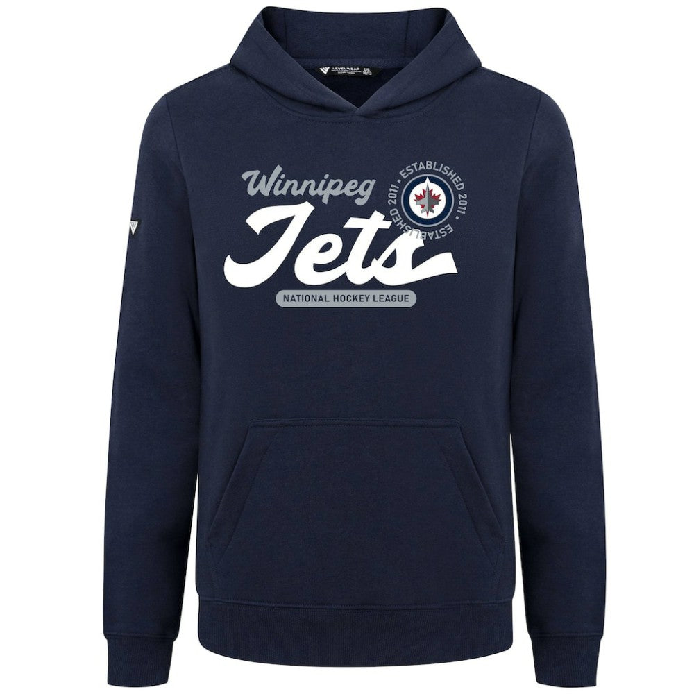 Winnipeg Jets Levelwear Youth Podium Monument Pullover Hoodie