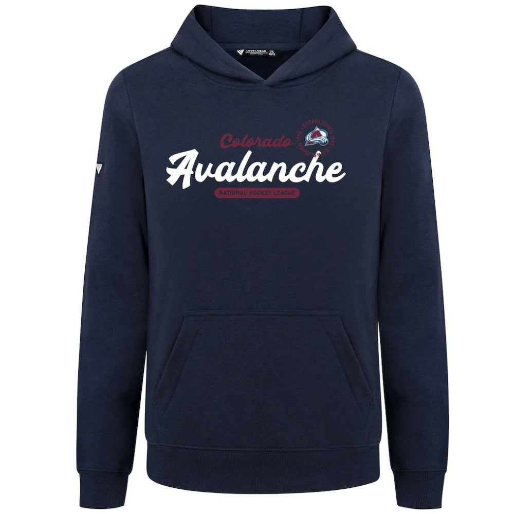 Colorado Avalanche Levelwear Youth Podium Monument Pullover Hoodie