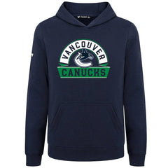 Vancouver Canucks Levelwear Youth Podium Banner Arch Pullover Hoodie