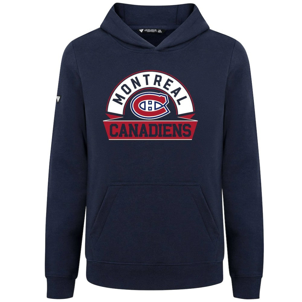 Montreal Canadiens Levelwear Youth Podium Banner Arch Pullover Hoodie