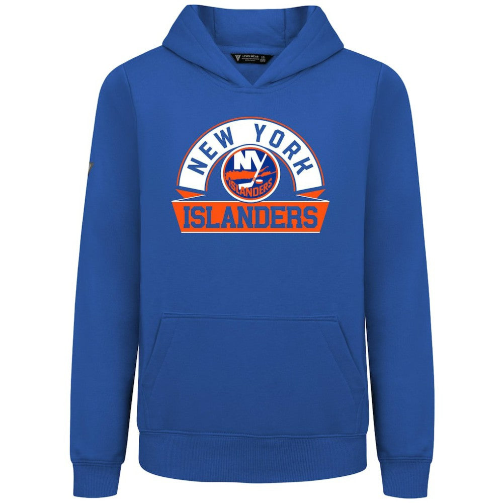 New York Islanders Levelwear Youth Podium Banner Arch Pullover Hoodie