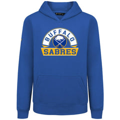 Buffalo Sabres Levelwear Youth Podium Banner Arch Pullover Hoodie