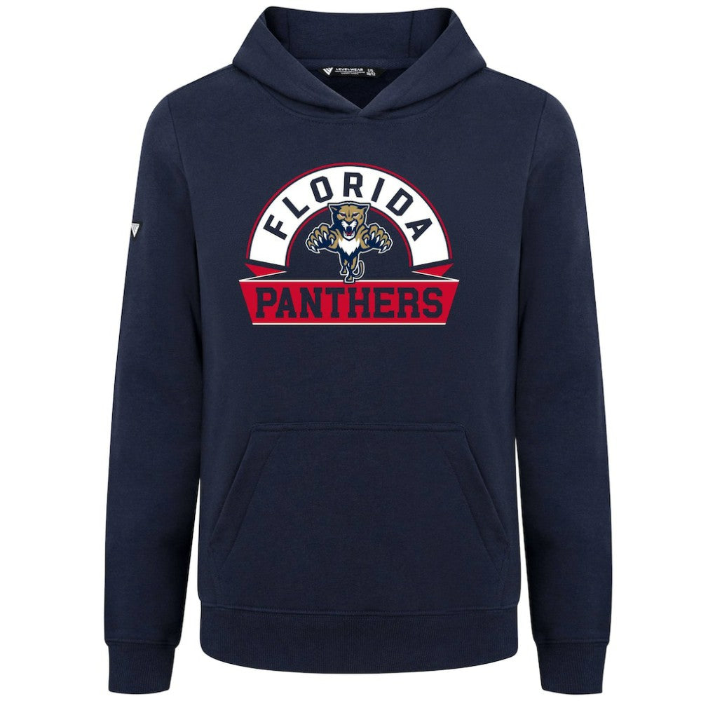 Florida Panthers Levelwear Youth Podium Banner Arch Pullover Hoodie
