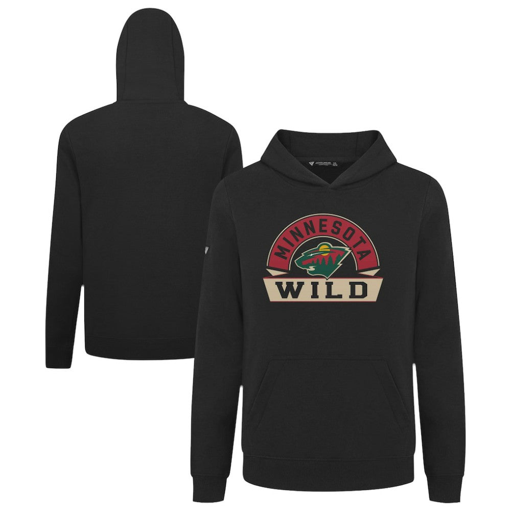 Minnesota Wild Levelwear Youth Podium Banner Arch Pullover Hoodie
