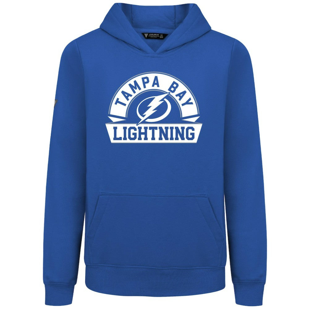 Tampa Bay Lightning Levelwear Youth Podium Banner Arch Pullover Hoodie