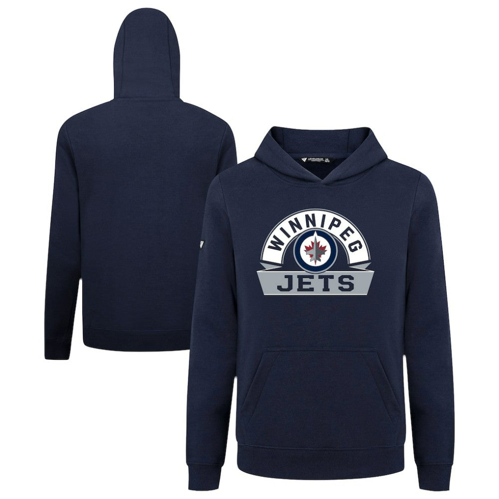 Winnipeg Jets Levelwear Youth Podium Banner Arch Pullover Hoodie