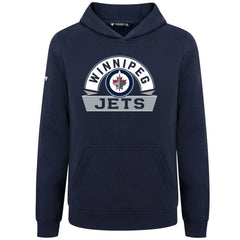 Winnipeg Jets Levelwear Youth Podium Banner Arch Pullover Hoodie