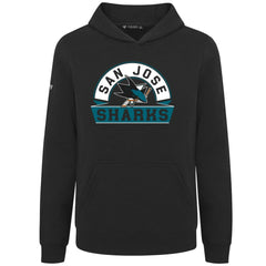 San Jose Sharks Levelwear Youth Podium Banner Arch Pullover Hoodie