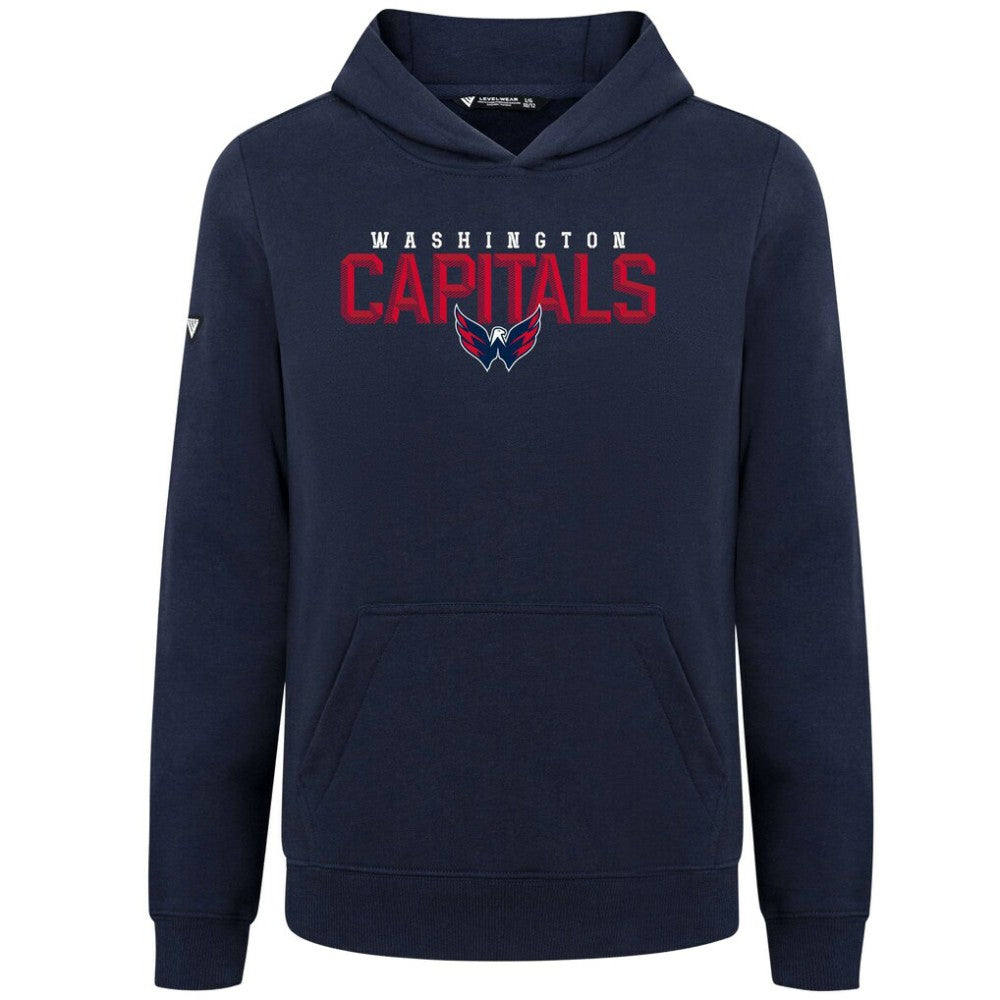 Washington Capitals Levelwear Youth Podium Carve Pullover Hoodie