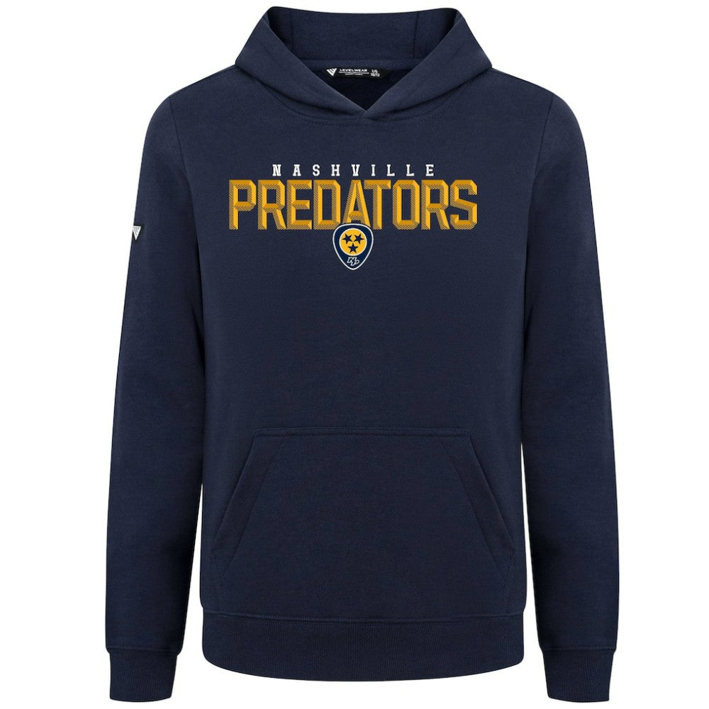 Nashville Predators Levelwear Youth Podium Carve Pullover Hoodie