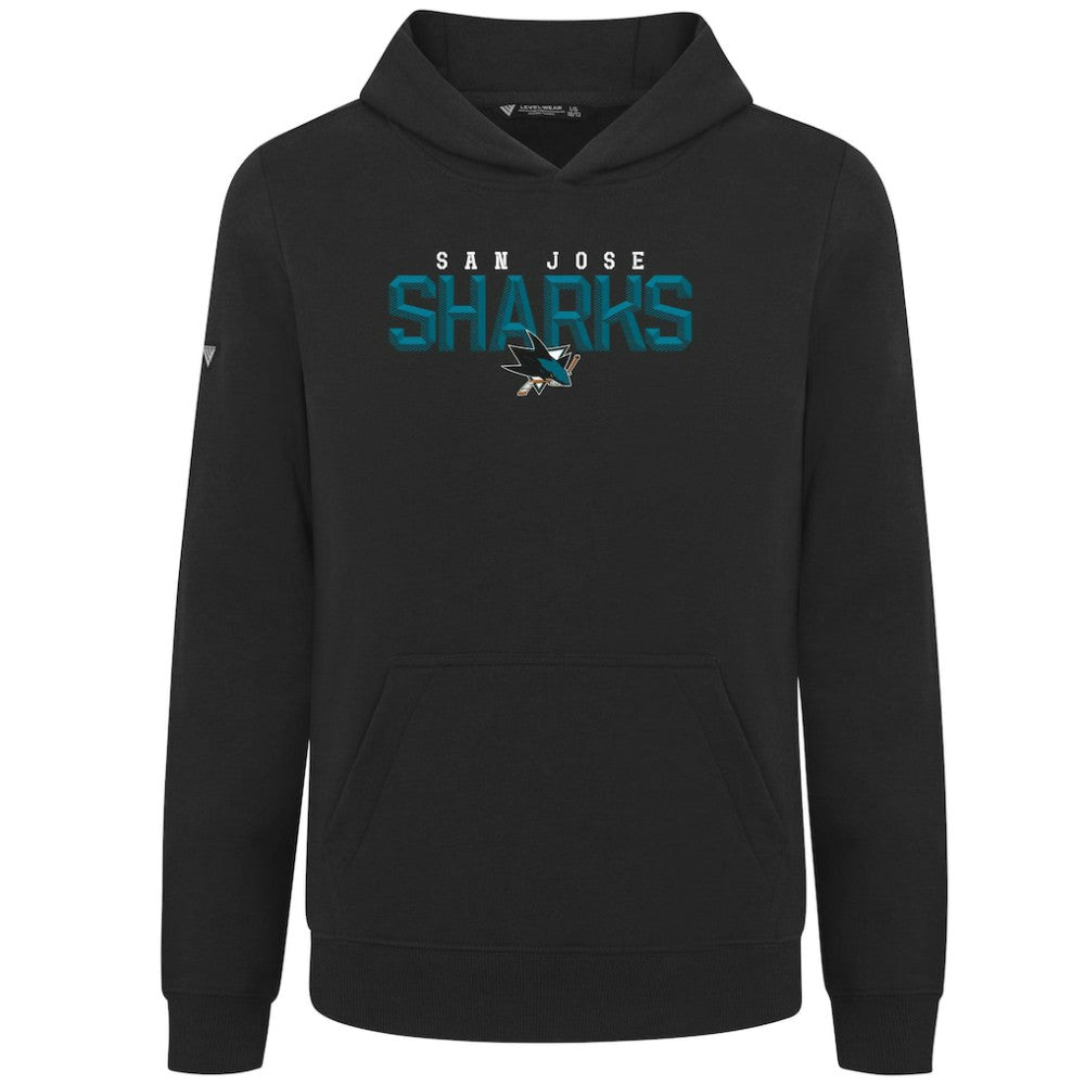 San Jose Sharks Levelwear Youth Podium Carve Pullover Hoodie