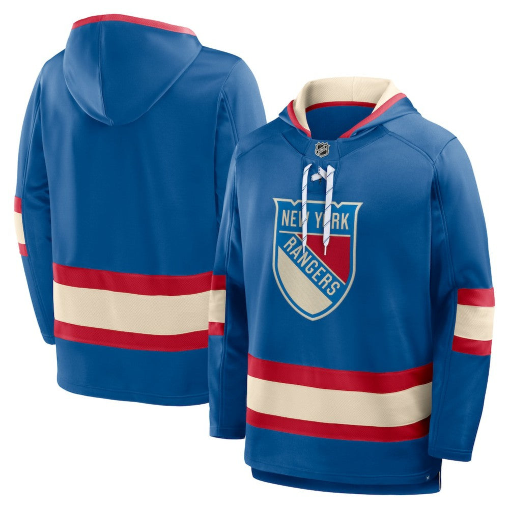 New York Rangers Fanatics 2026 NHL Winter Classic Lace Collar Hoodie