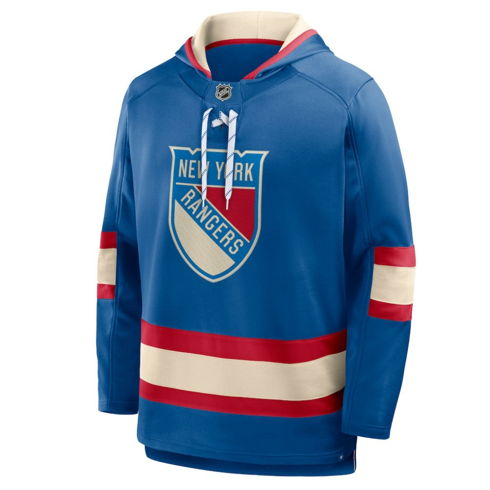 New York Rangers Fanatics 2026 NHL Winter Classic Lace Collar Hoodie