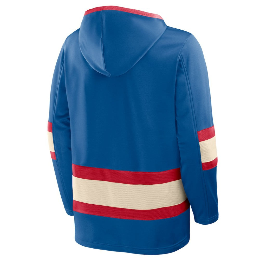 New York Rangers Fanatics 2026 NHL Winter Classic Lace Collar Hoodie