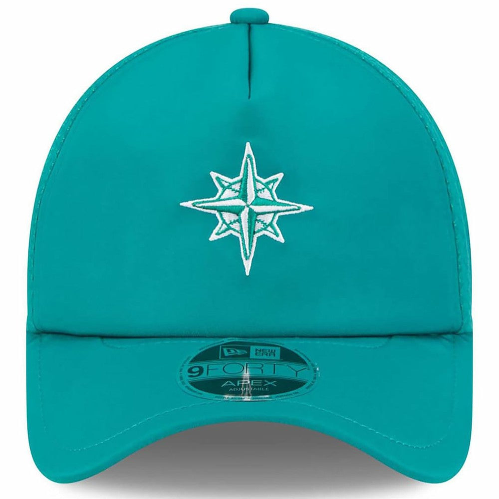 Seattle Mariners 2026 Batting Practice Alternate Apex 9FORTY Adjustable Hat - Teal | New Era