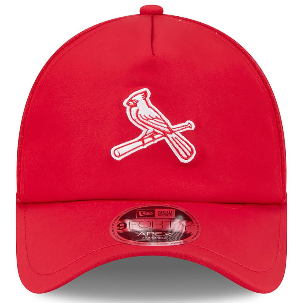St. Louis Cardinals 2026 Batting Practice Alternate Apex 9FORTY Adjustable Hat - Red | New Era