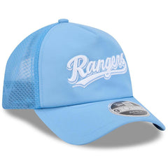Texas Rangers 2026 Batting Practice Alternate Apex 9FORTY Adjustable Hat - Light Blue | New Era
