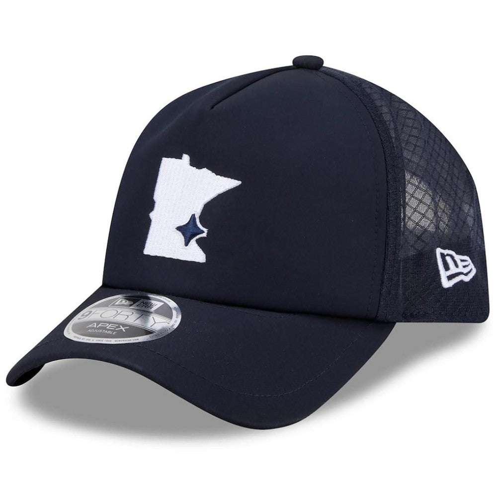 Minnesota Twins 2026 Batting Practice Alternate Apex 9FORTY Adjustable Hat - Navy | New Era