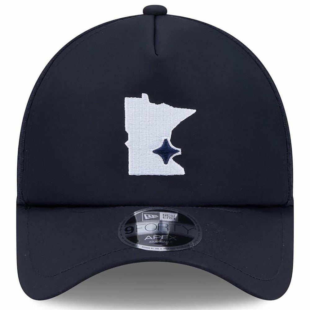 Minnesota Twins 2026 Batting Practice Alternate Apex 9FORTY Adjustable Hat - Navy | New Era