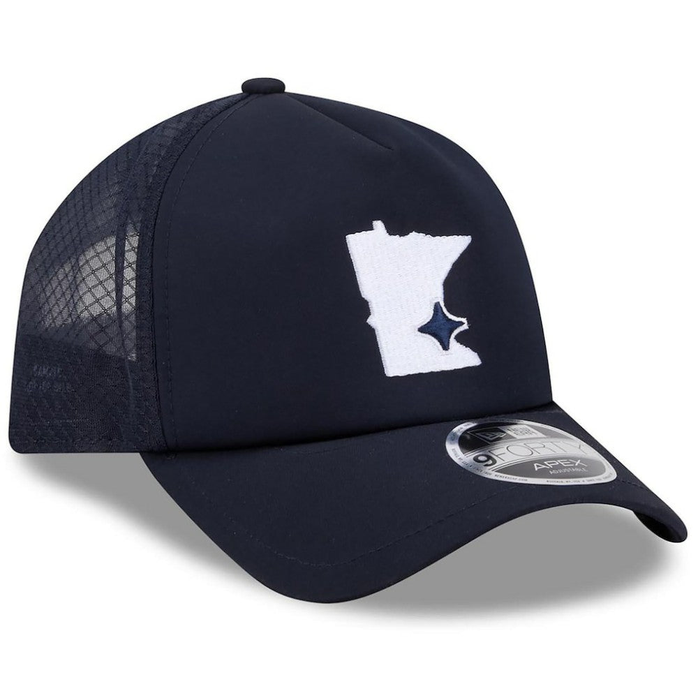 Minnesota Twins 2026 Batting Practice Alternate Apex 9FORTY Adjustable Hat - Navy | New Era