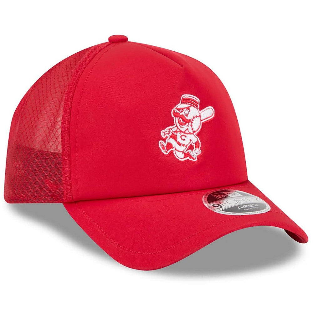 Cincinnati Reds 2026 Batting Practice Alternate Apex 9FORTY Adjustable Hat - Red | New Era