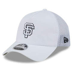 San Francisco Giants 2026 Batting Practice Apex 9FORTY Adjustable Trucker Hat - White | New Era
