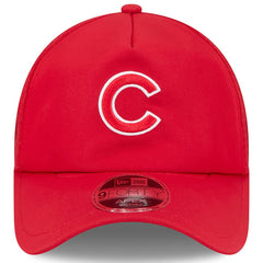Chicago Cubs 2026 Batting Practice Apex 9FORTY Adjustable Trucker Hat - Red | New Era