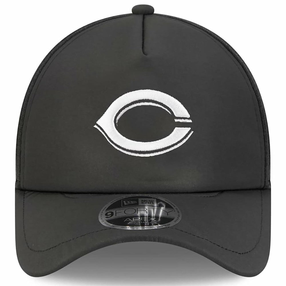 Cincinnati Reds 2026 Batting Practice Apex 9FORTY Adjustable Trucker Hat - Black | New Era