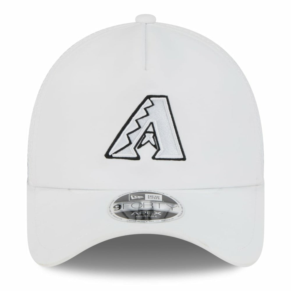 Arizona Diamondbacks 2026 Batting Practice Apex 9FORTY Adjustable Trucker Hat - White | New Era