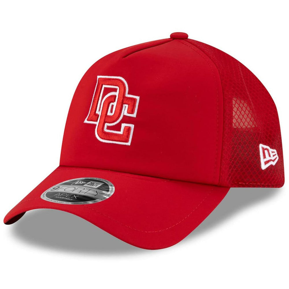 Washington Nationals 2026 Batting Practice Apex 9FORTY Adjustable Trucker Hat - Red | New Era