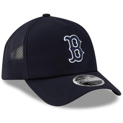 Boston Red Sox 2026 Batting Practice Apex 9FORTY Adjustable Trucker Hat - Navy | New Era