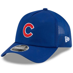 Chicago Cubs 2026 Batting Practice Apex 9FORTY Adjustable Trucker Hat - Royal | New Era