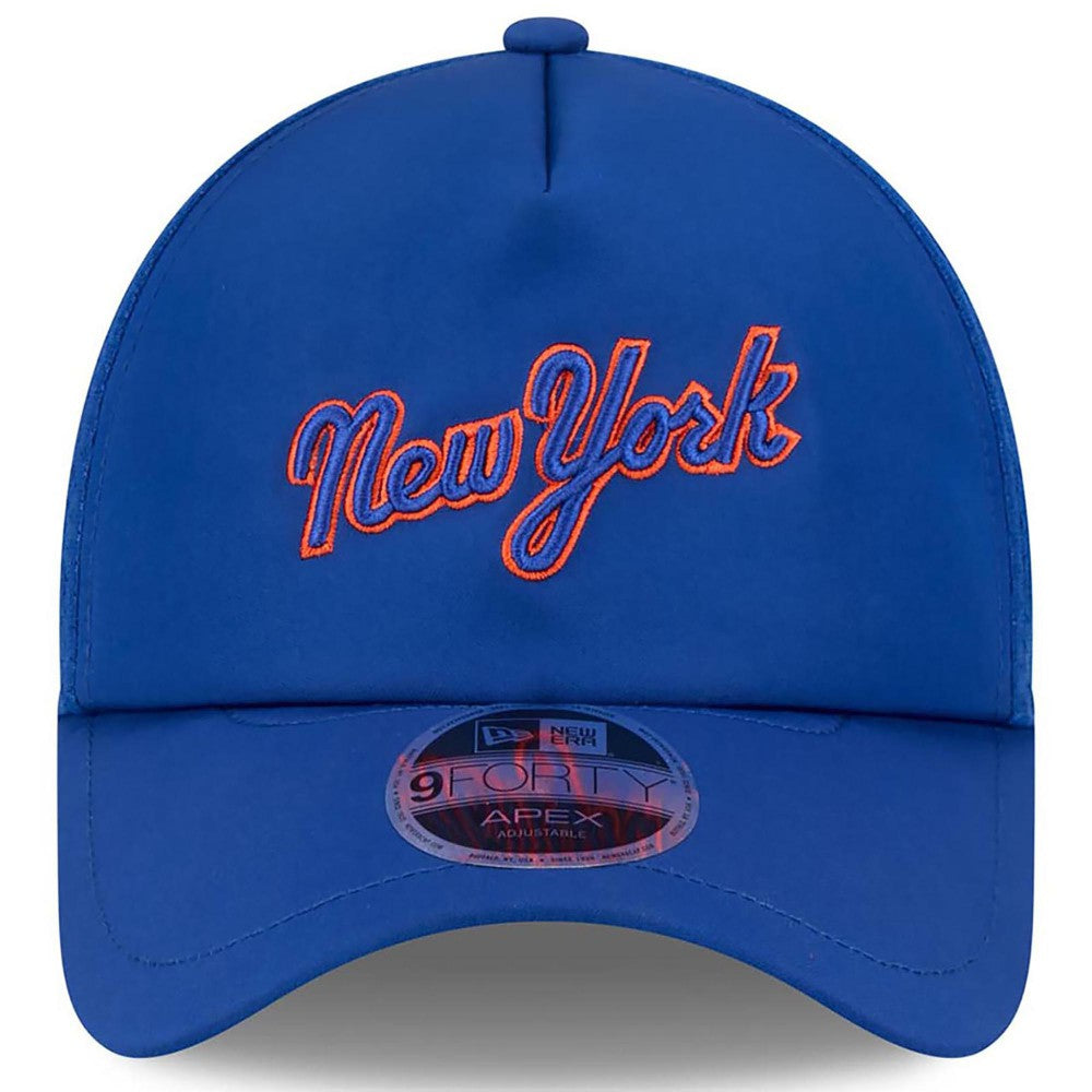 New York Mets 2026 Batting Practice Apex 9FORTY Adjustable Trucker Hat - Royal | New Era
