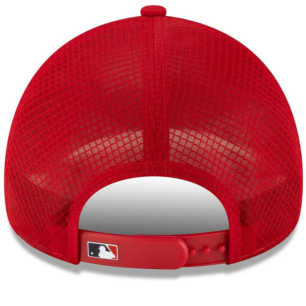 St. Louis Cardinals 2026 Batting Practice Apex 9FORTY Adjustable Trucker Hat - Red | New Era