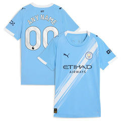 Manchester City Women's 2025/26 Home Replica Custom Jersey / Soccer New