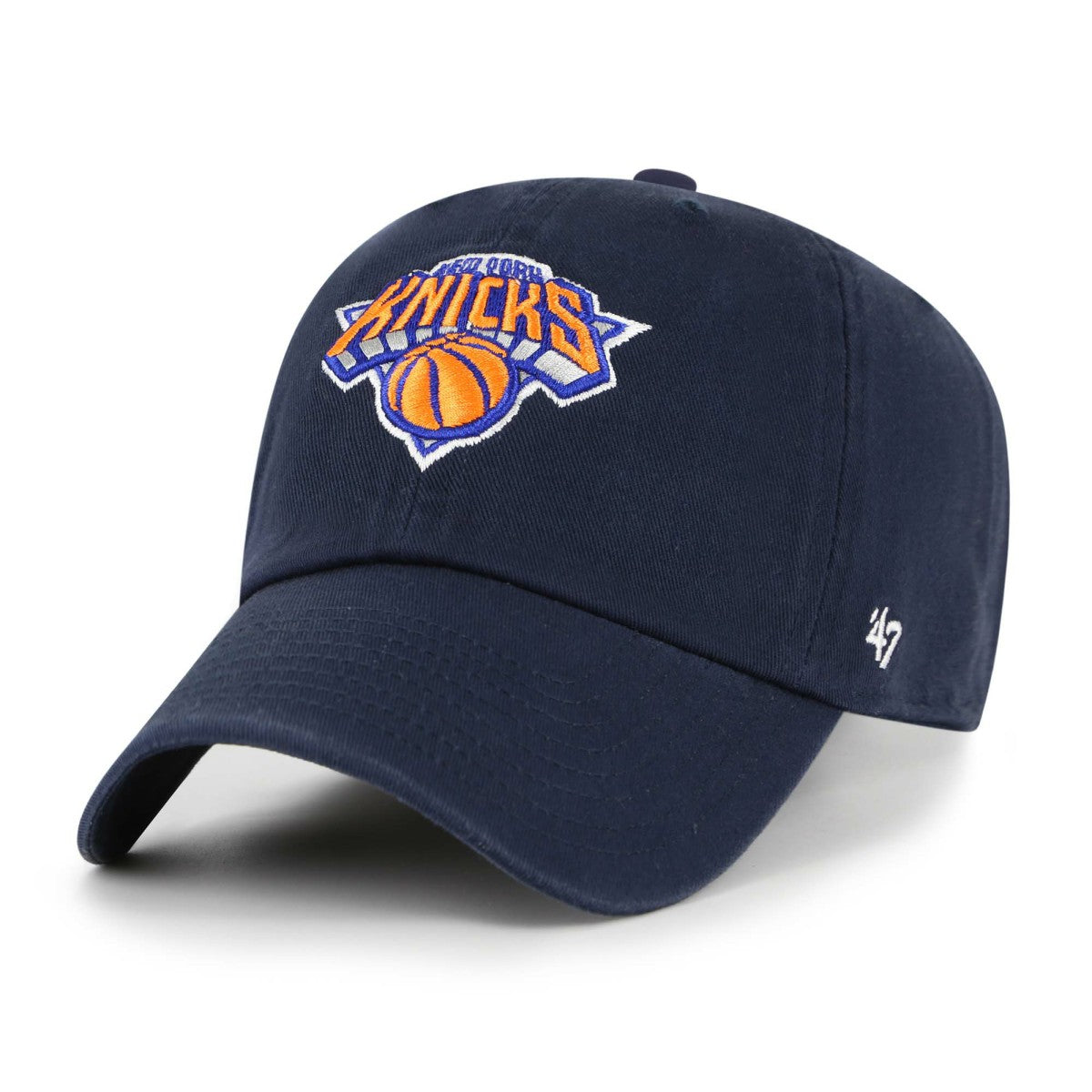 New York Knicks '47 Core Logo Clean Up Adjustable Hat - Navy | 47 brand online