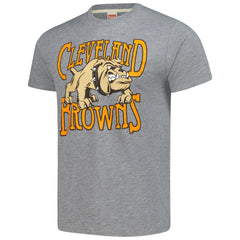 NFL Cleveland Browns Homage Unisex Tri-Blend Dawg Pound XL Bone Collar T-Shirt