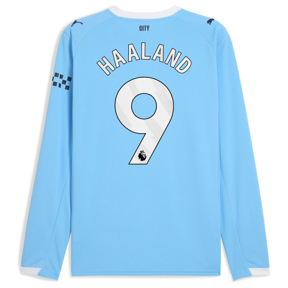 Erling Haaland Manchester City 2025/26 Home Replica Long Sleeve Player Jersey / Soccer Hot sale