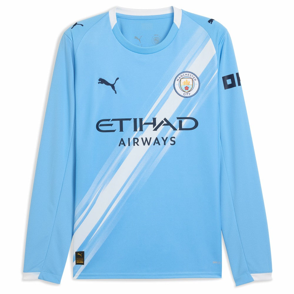 Phil Foden Manchester City 2025/26 Home Replica Long Sleeve Player Jersey / Soccer Hot sale