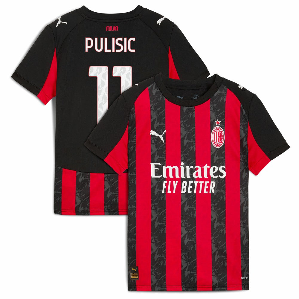 Christian Pulisic AC Milan Youth 2025/26 Home Replica Player Jersey / Soccer On sale