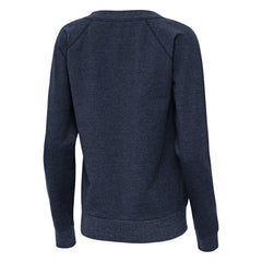 Seattle Mariners Antigua Women's Varsity Tri-Blend V-Neck Long Sleeve T-Shirt - Heather Navy