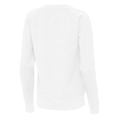 Chicago Cubs Antigua Women's Varsity Tri-Blend V-Neck Long Sleeve T-Shirt - White