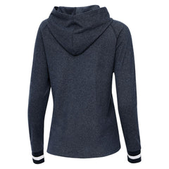 Houston Astros Antigua Women's Trek Pullover Hoodie - Heather Navy