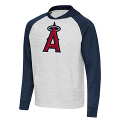 Los Angeles Angels Antigua Urgent Pullover Hoodie - Heather Navy/Gray