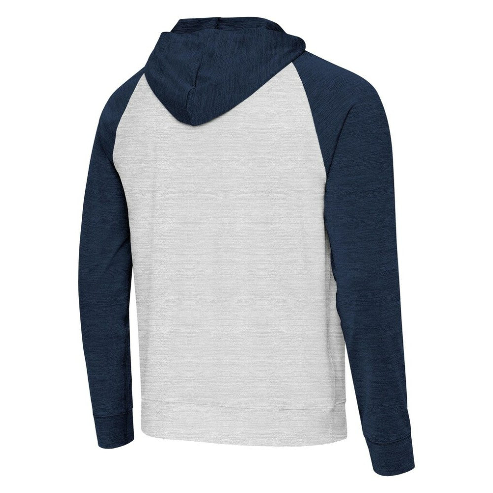 Boston Red Sox Antigua Urgent Pullover Hoodie - Heather Navy/Gray