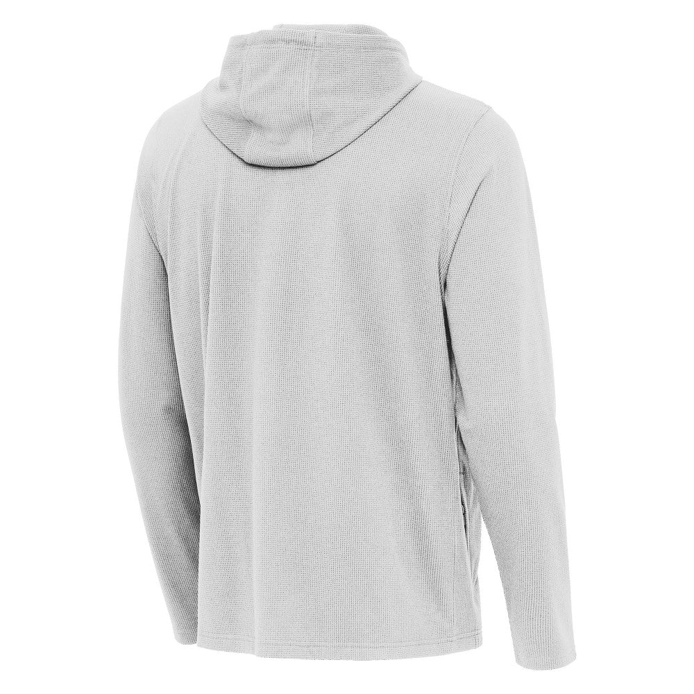 Kansas City Royals Antigua Connected Quarter-Zip Pullover Hoodie - Gray