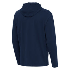 Los Angeles Angels Antigua Connected Quarter-Zip Pullover Hoodie - Navy