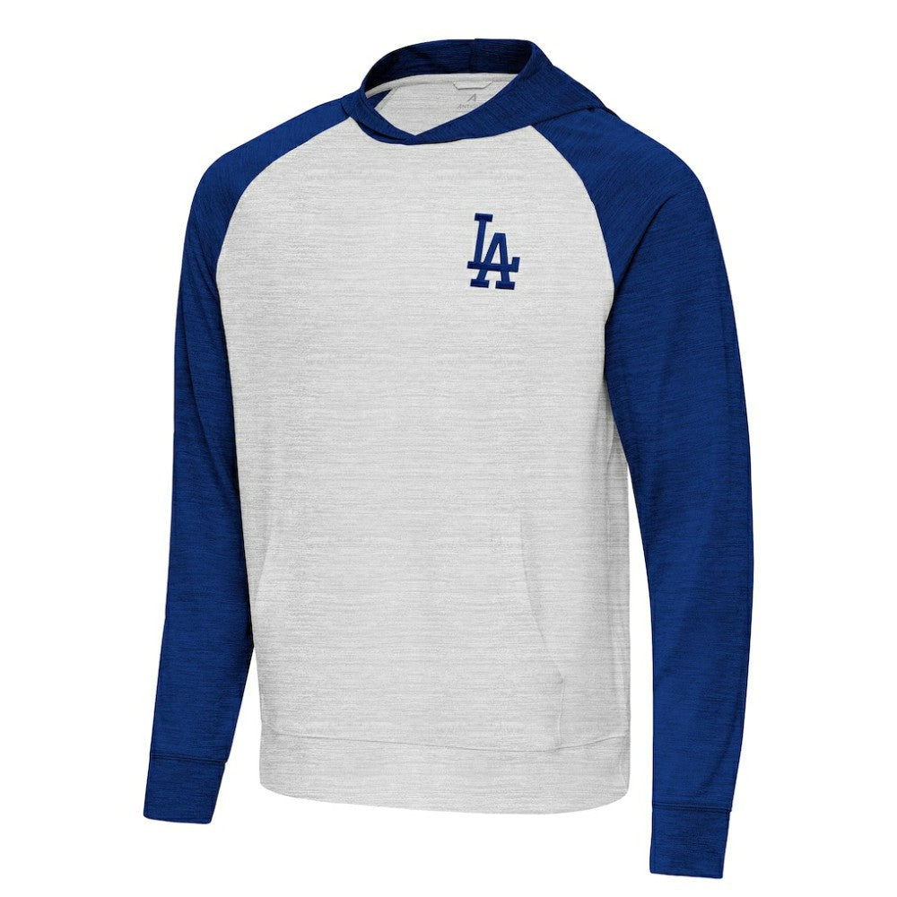 Los Angeles Dodgers Antigua Urgent Pullover Hoodie - Royal/Gray
